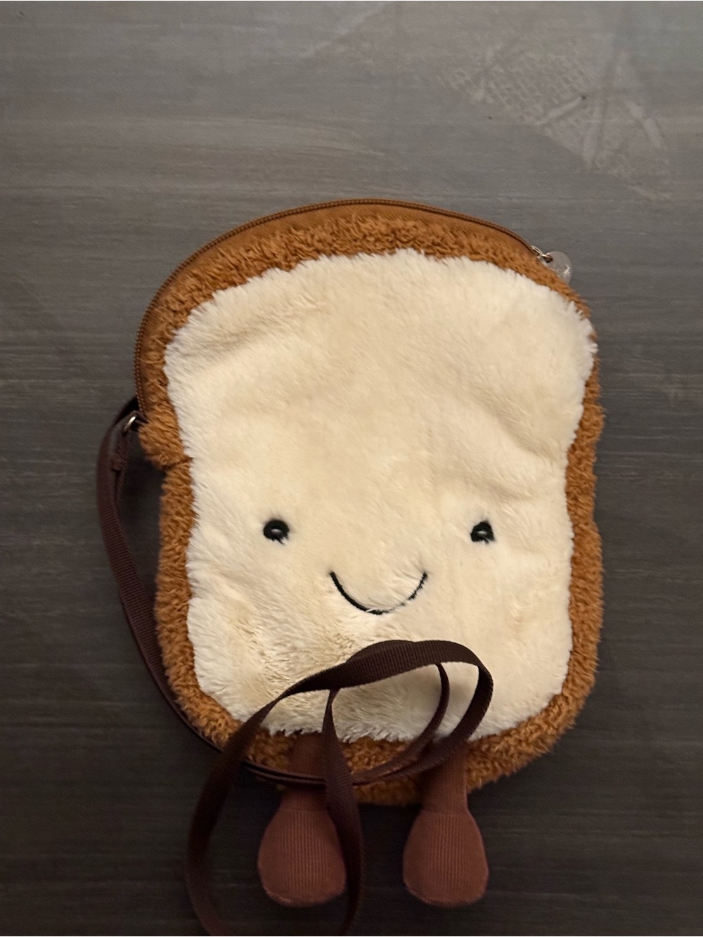 Jellycat Amuseable Toast Plush Crossbody Bag with Strap